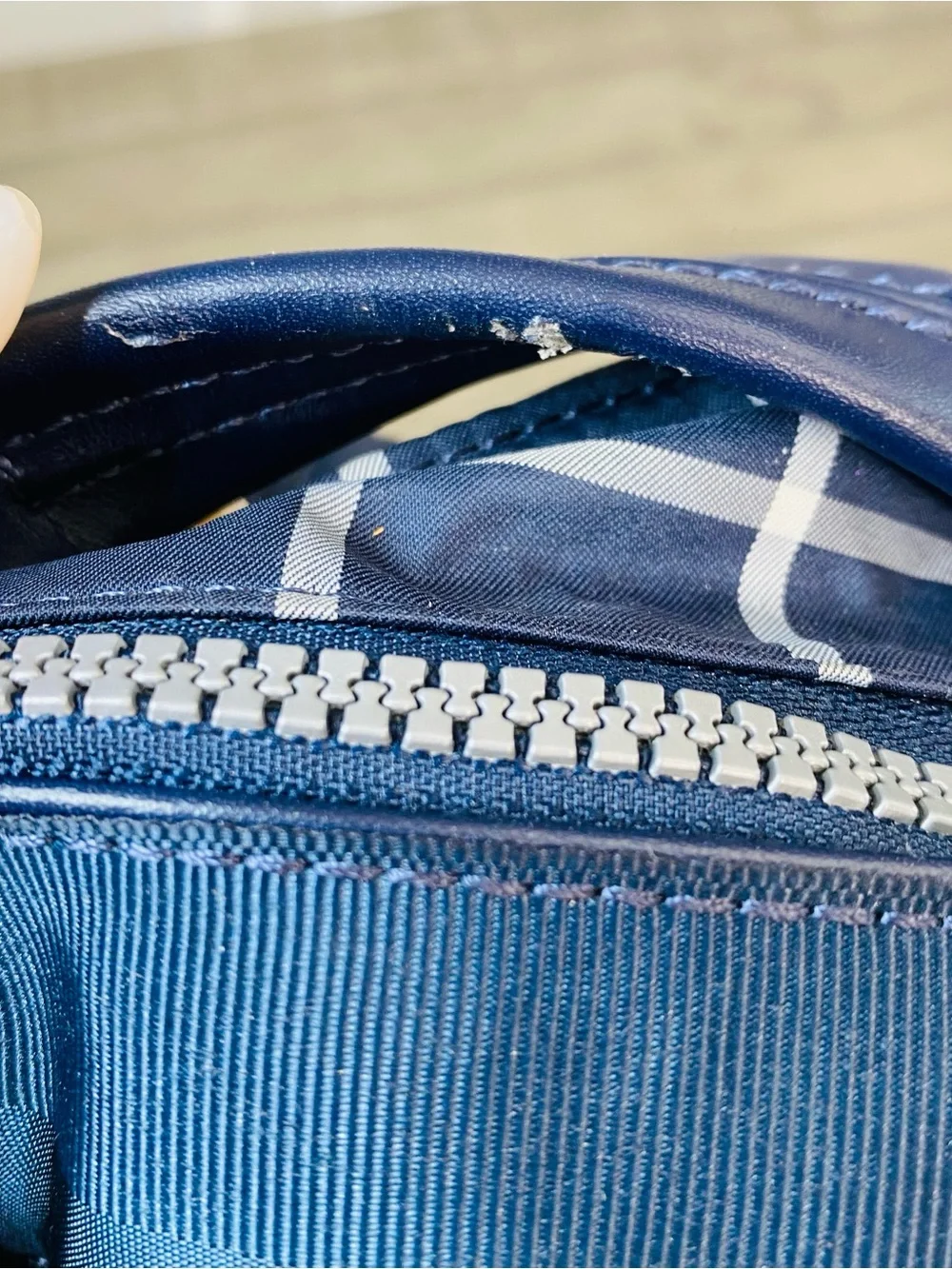 Lululemon Back To Class Backpack Pacific Check Inkwell Ghost Blue Plaid